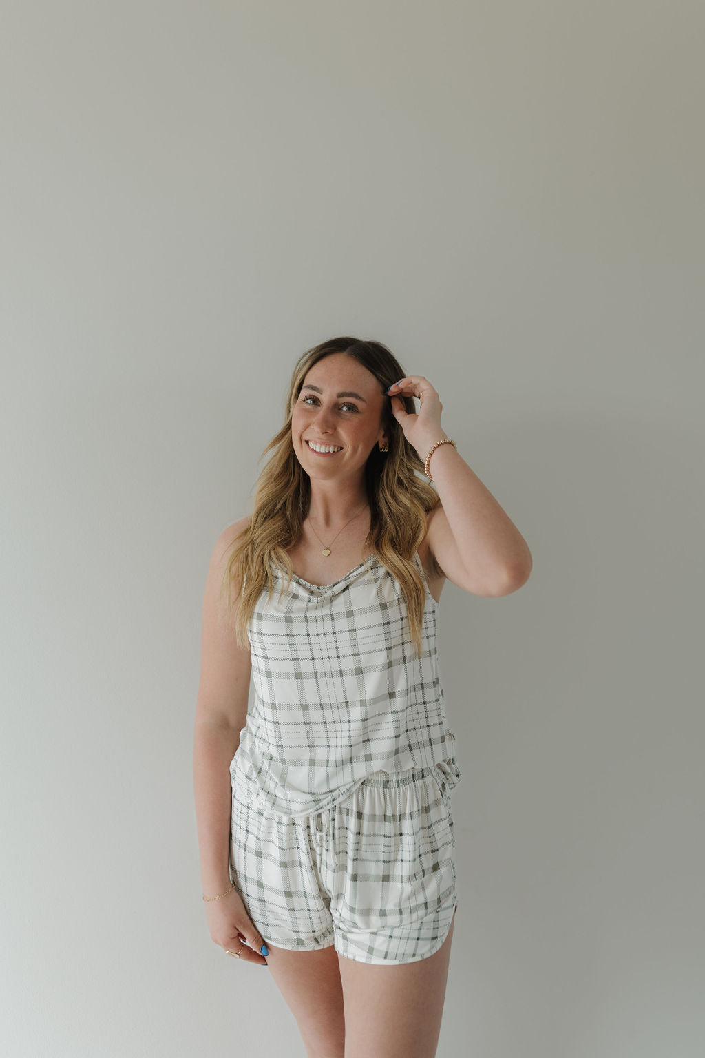 Cami Women's Bamboo Set | Picnic Plaid