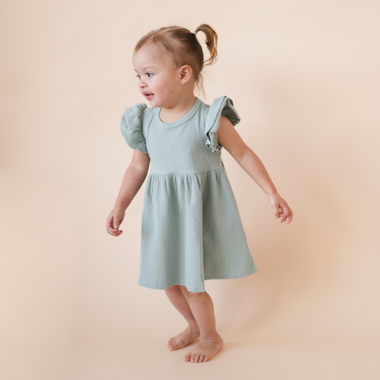 Organic Cotton Ruffle Dress