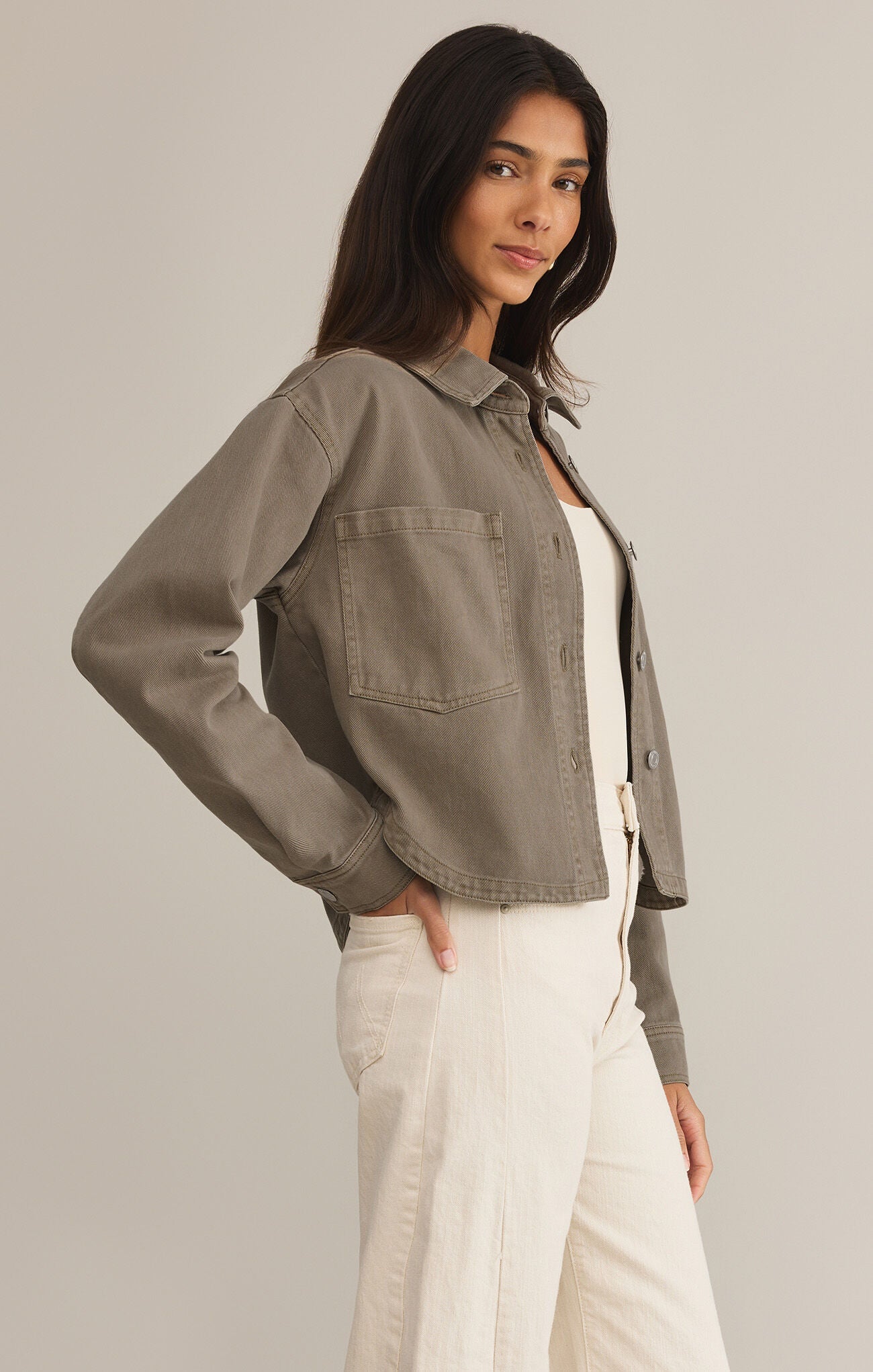 ALL DAY CROPPED DENIM JACKET