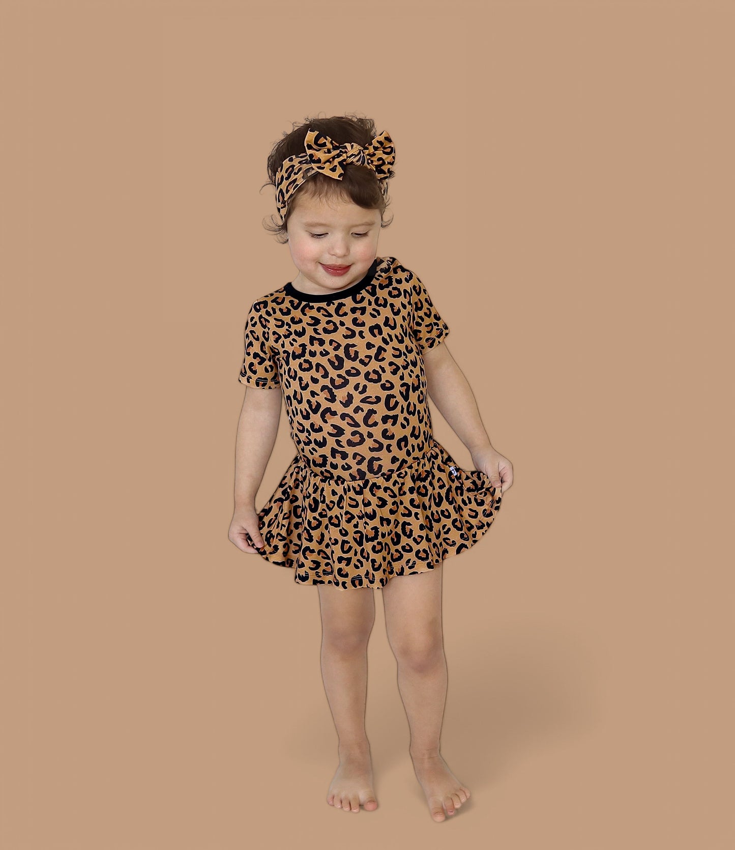 LEOPARD DREAM BODYSUIT DRESS