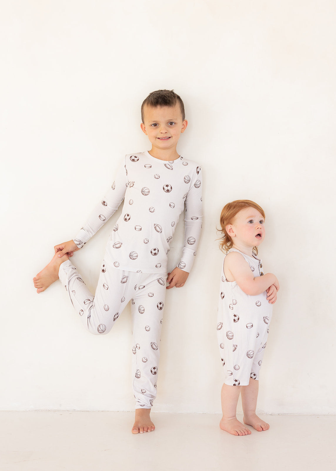 Sports (Ribbed) | Bamboo Two Piece Pajamas