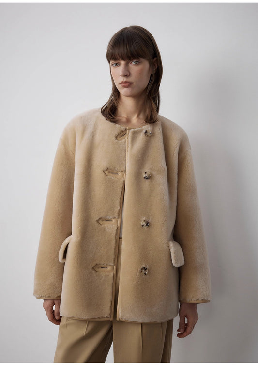 Retro Time Sheepskin Jacket