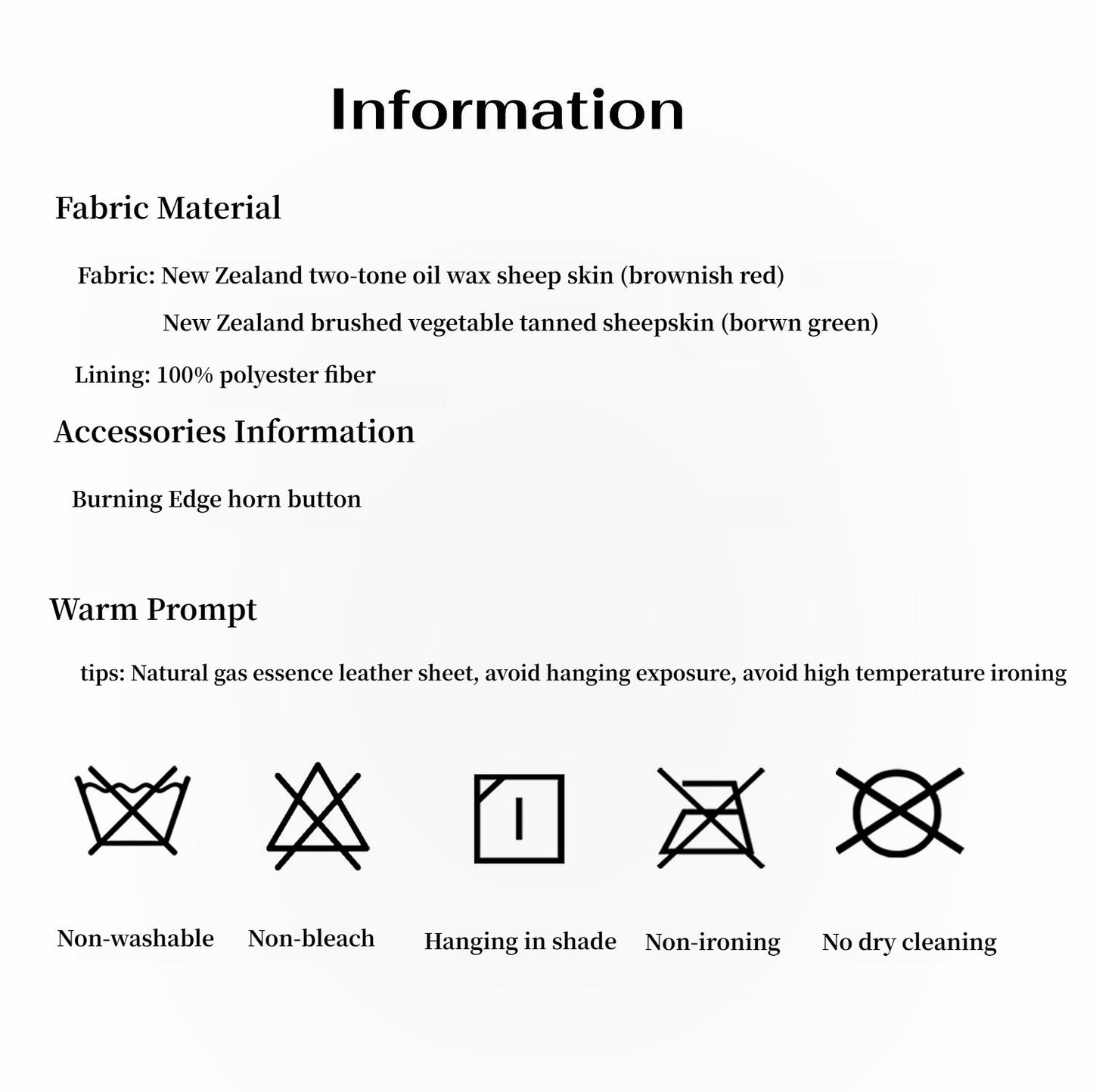 Vintage Old Stories  Waxed Sheepskin Jacket