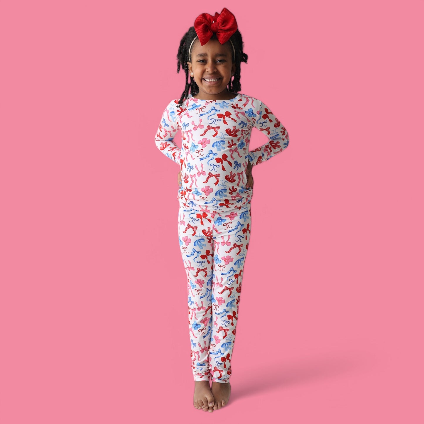 RED, WHITE AND BOWS DREAM SET