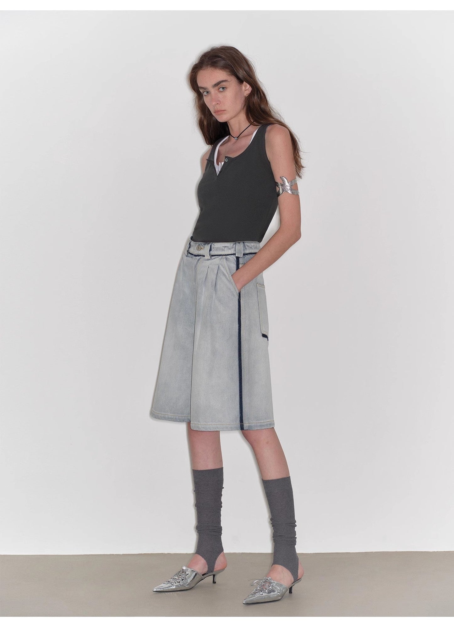 Unruly Sonata Denim Shorts