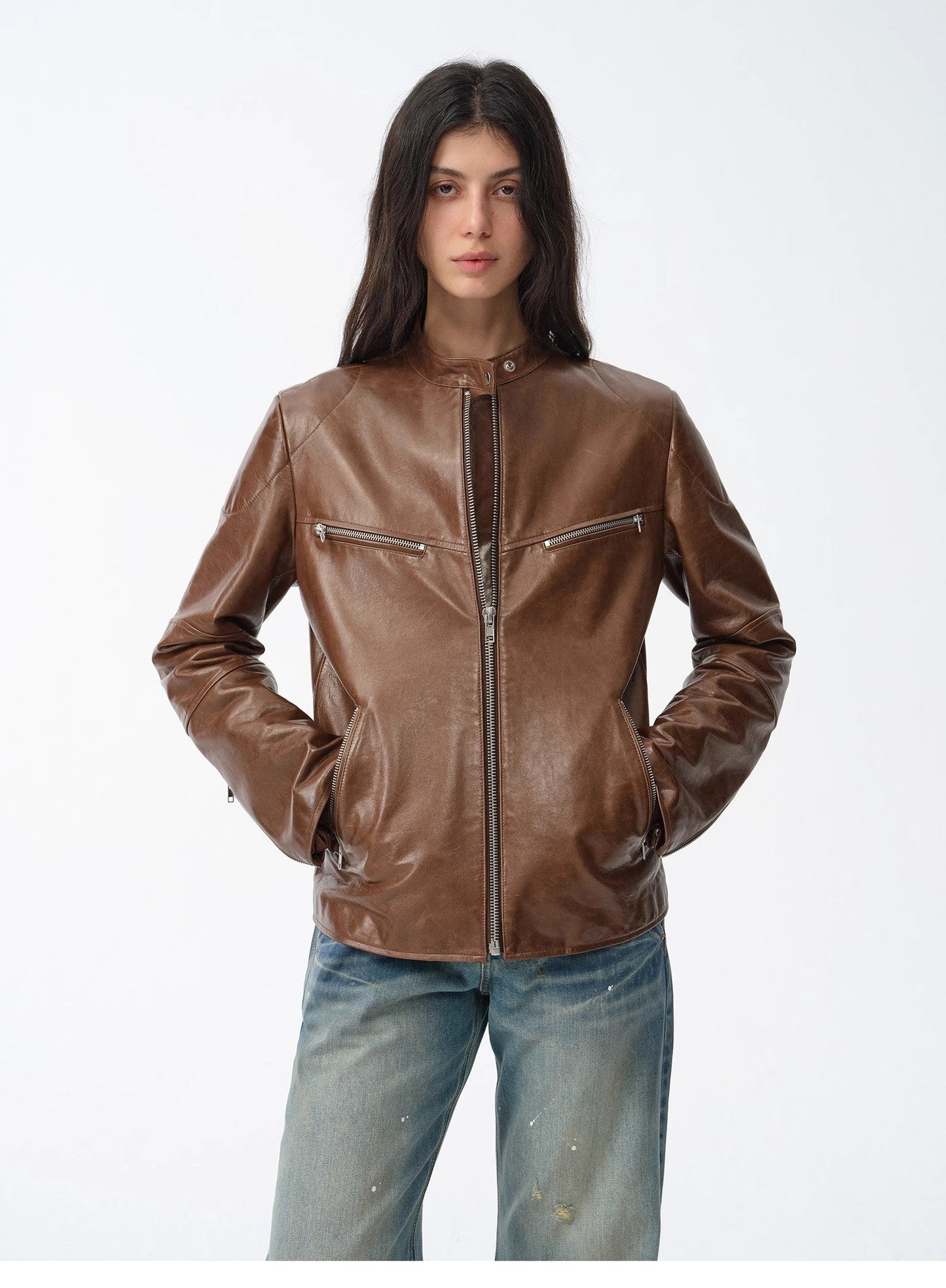 Manhattan Motorcycle Leather Jacket