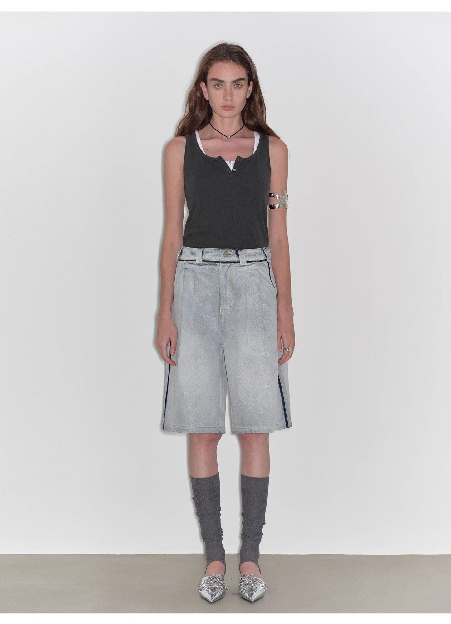 Unruly Sonata Denim Shorts