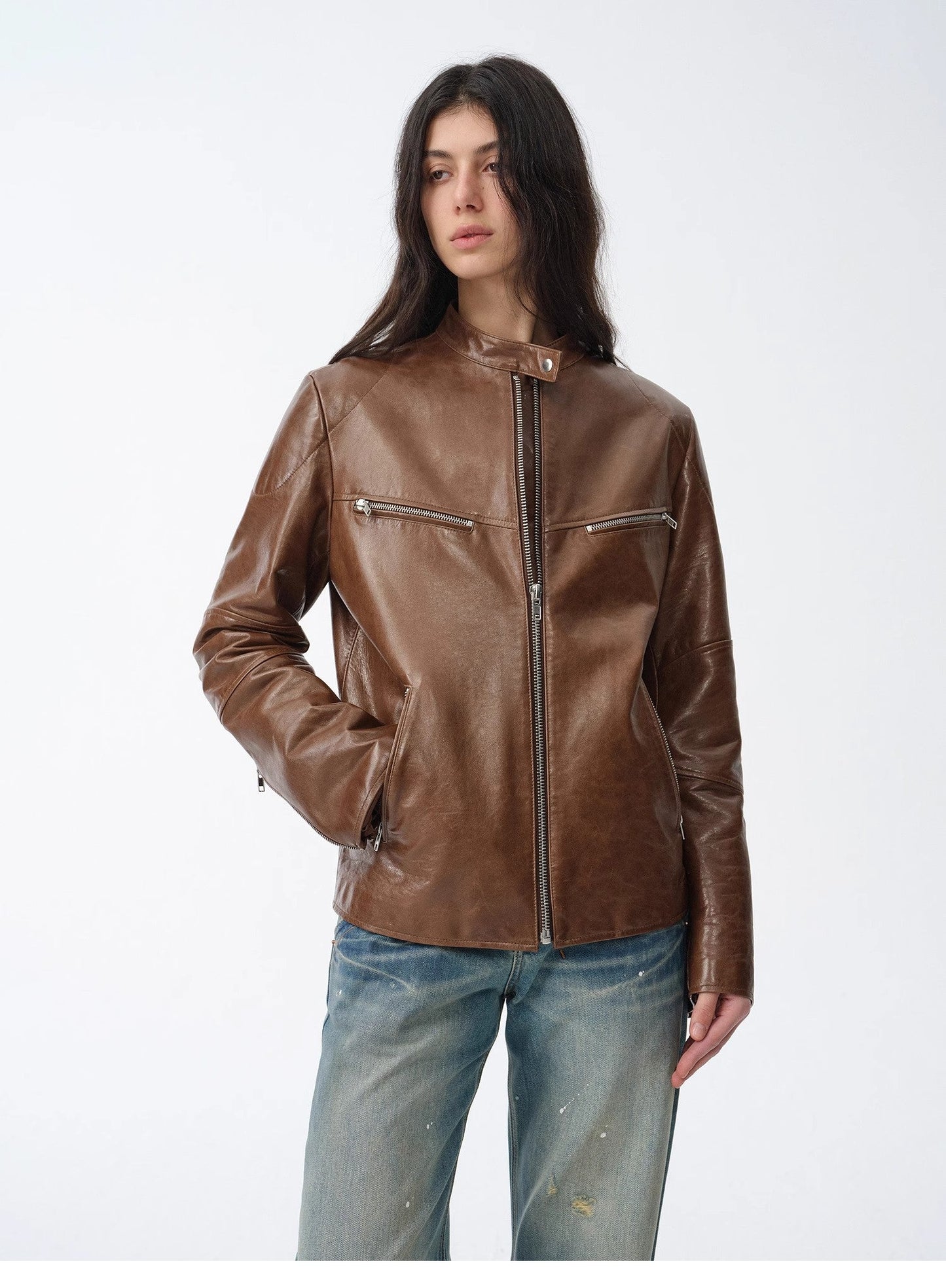 Manhattan Motorcycle Leather Jacket