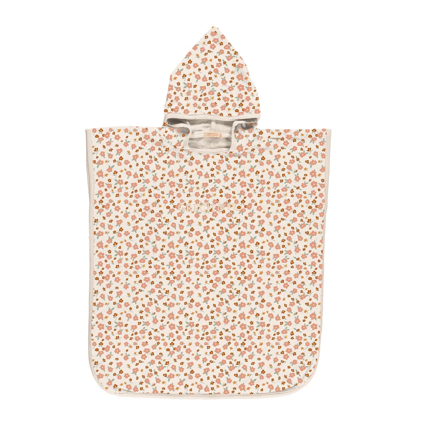 Bathing  Towel Poncho | Organic Cotton - Sunset Meadow