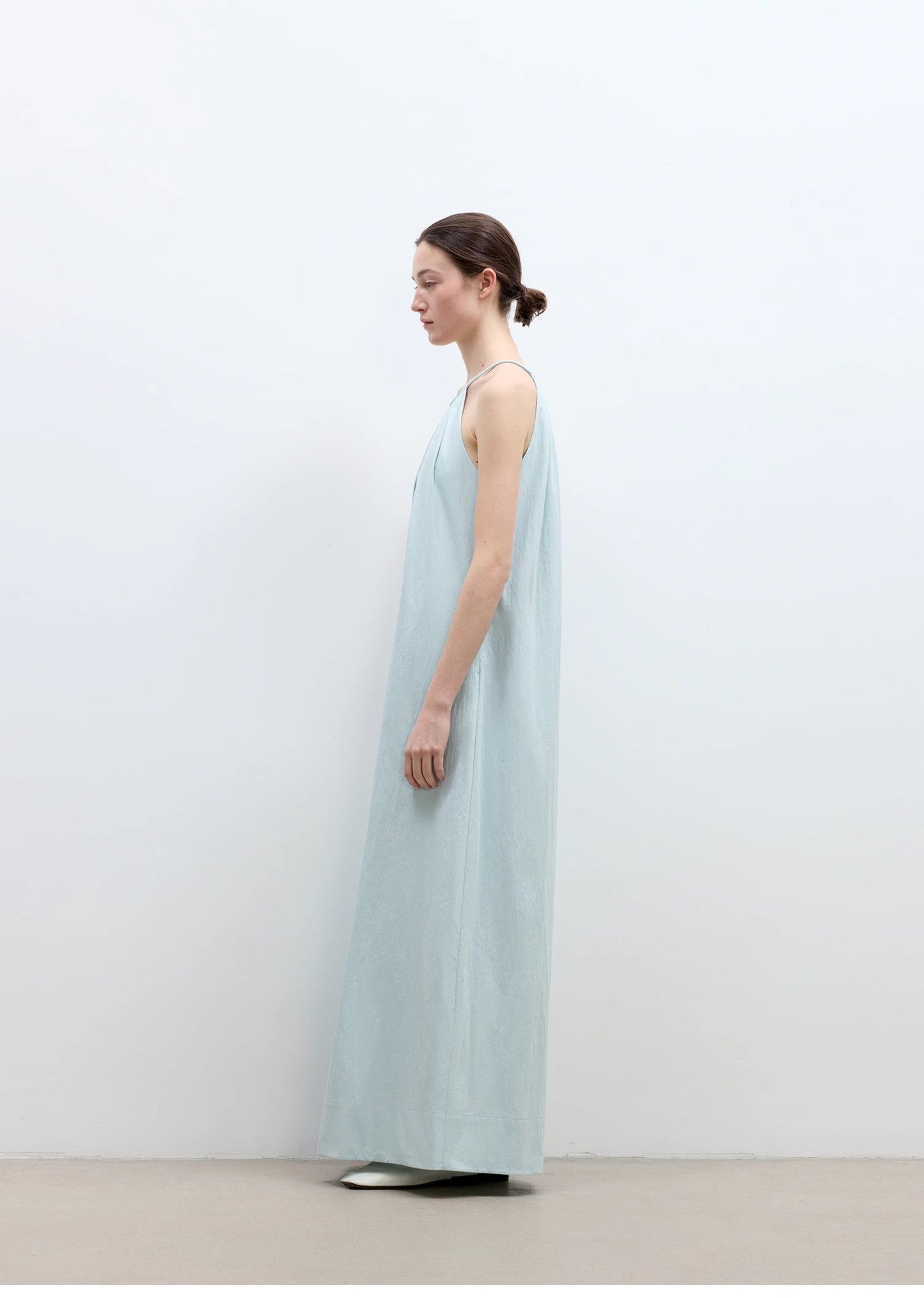 Minimalist Rule Halter Neck Dress