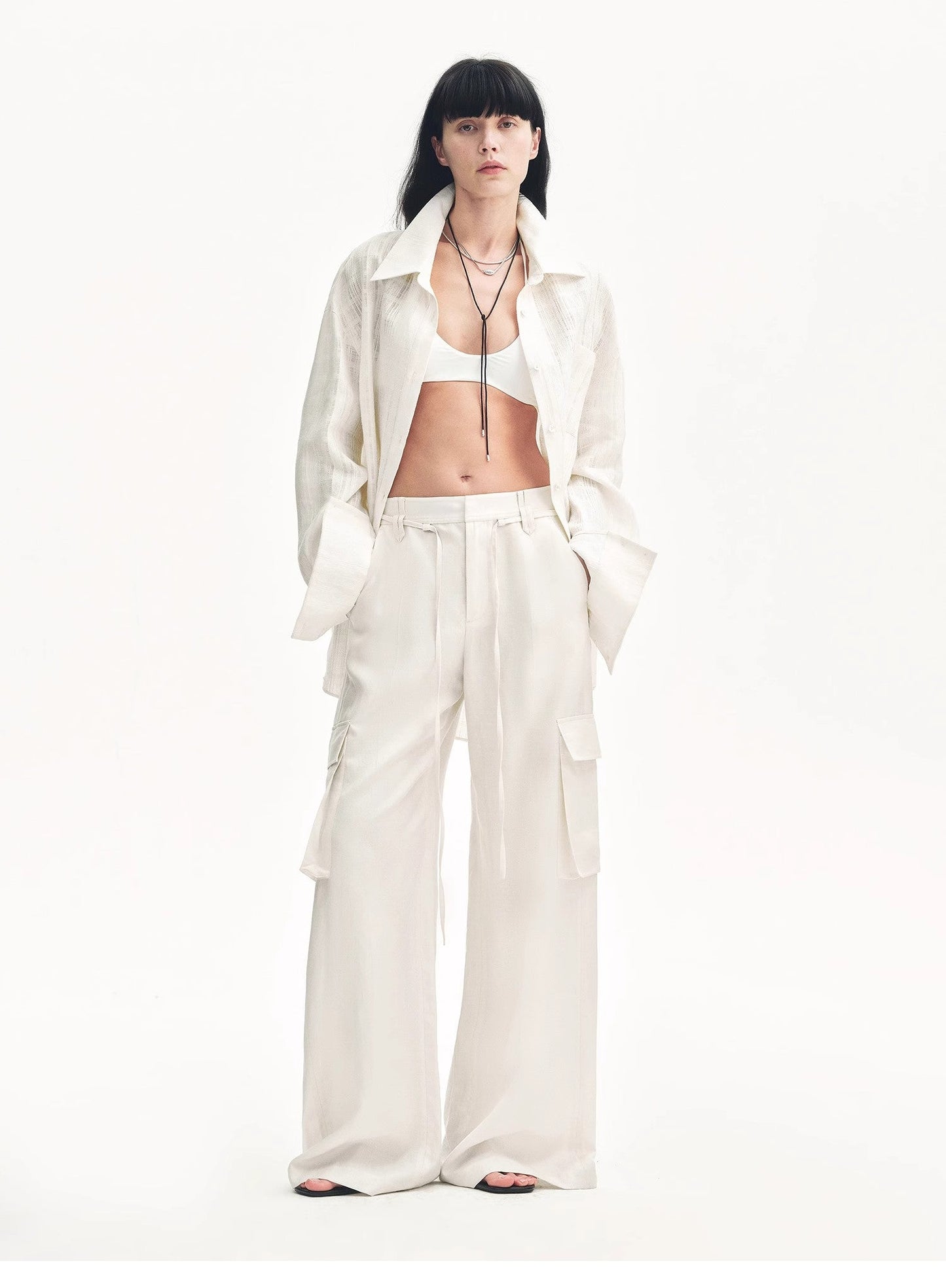 Rhythm in the Same Frequency Tencel Linen Pants
