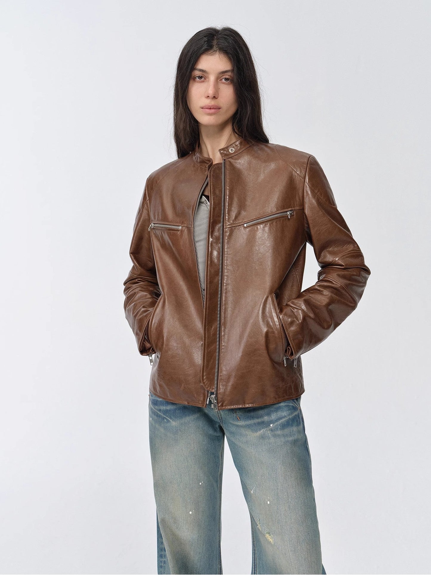 Manhattan Motorcycle Leather Jacket
