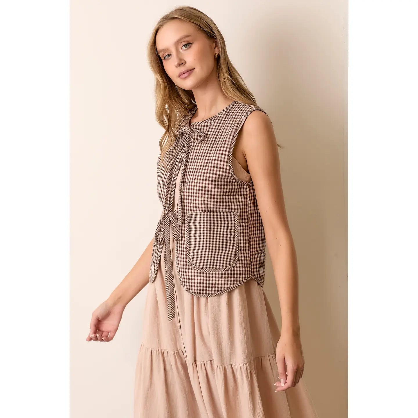 Friday Gingham Vest