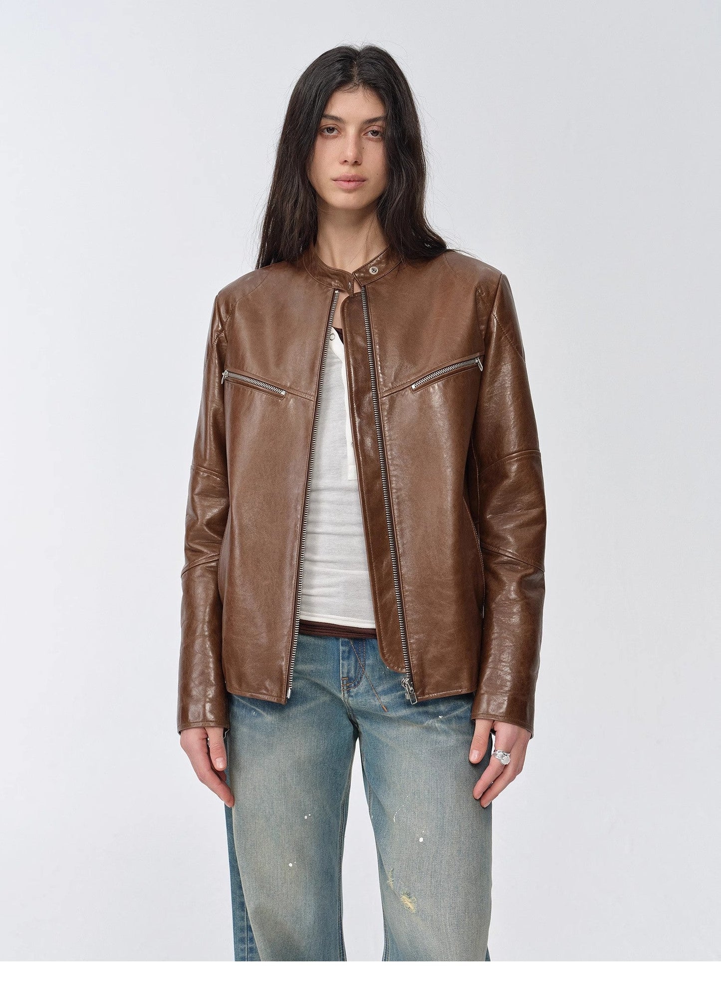 Manhattan Motorcycle Leather Jacket