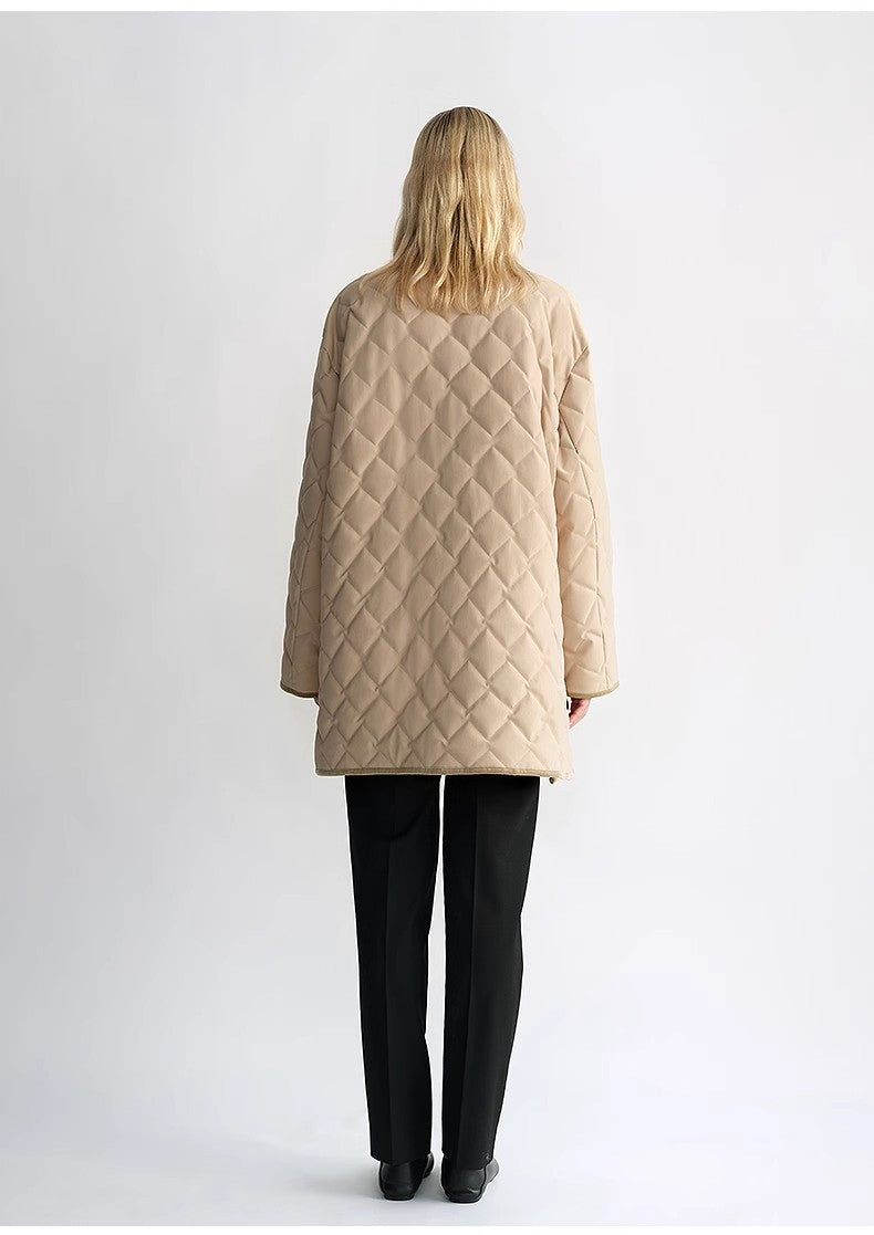 "Diamond Texture" Goose Down Jacket
