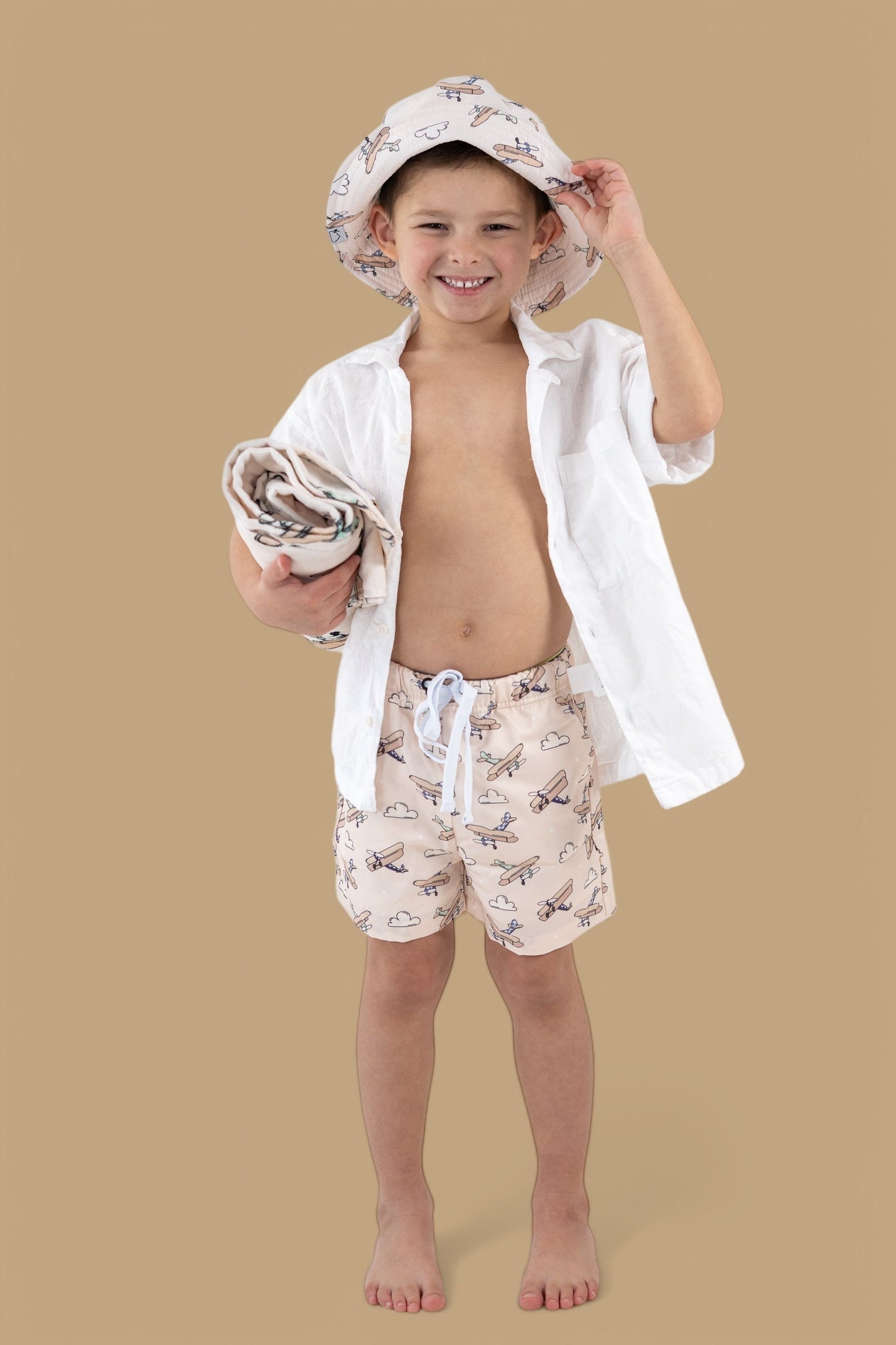 PLANE FUN BOY'S DREAM SWIM TRUNKS