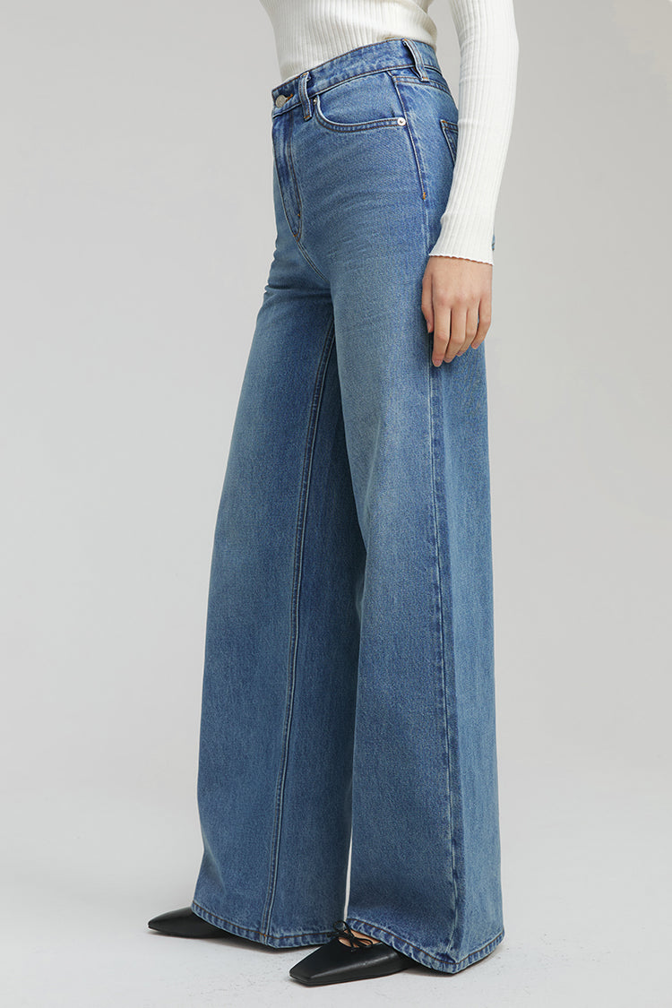 Angeles High Rise Baggy Jeans HJ103