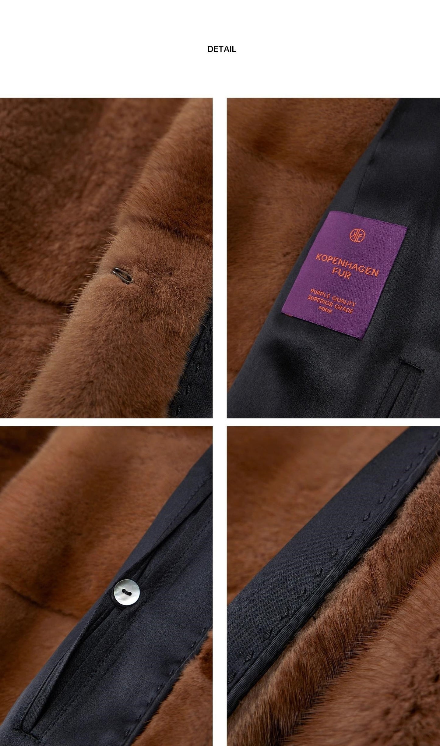 Vintage Clock Velvet Mink Fur Coat Winter