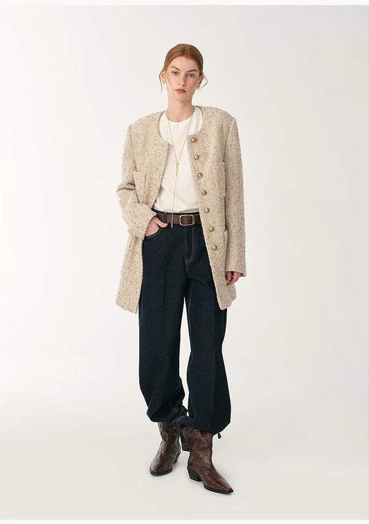 Tweed Pocket Slim Chanel Jacket