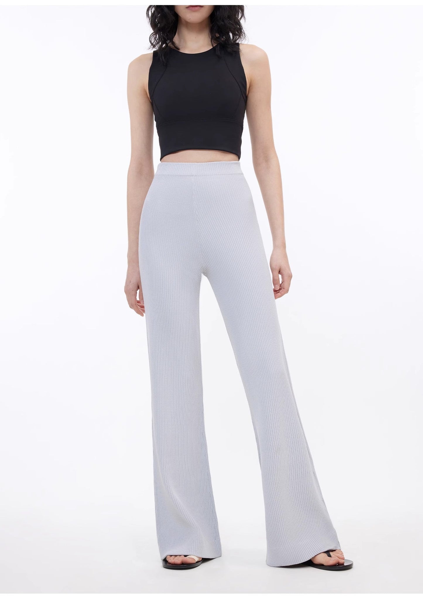 Knitted Bootcut Trousers