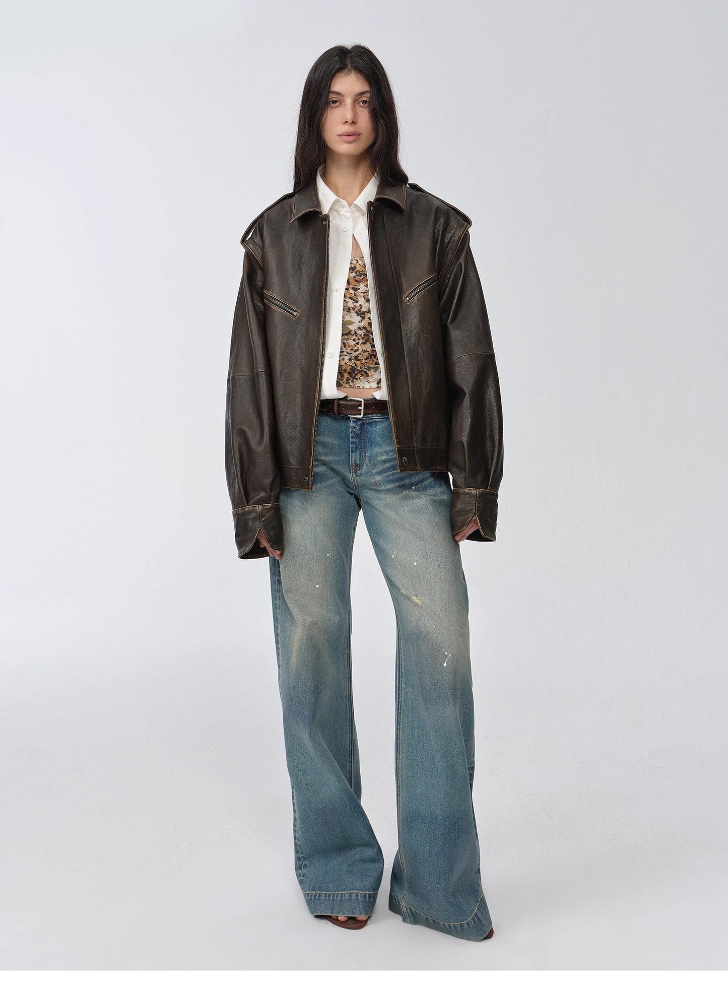 Two-Way Genuine Leather Jacket