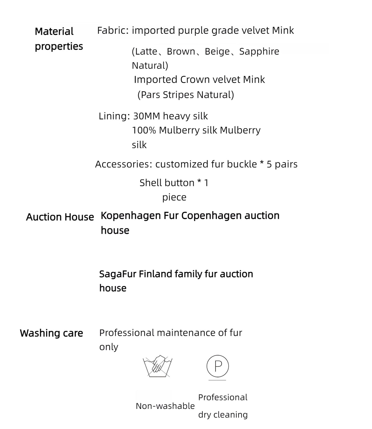 Vintage Clock Velvet Mink Fur Coat Winter