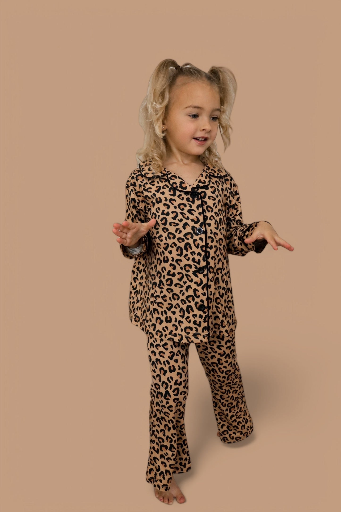 LEOPARD DREAM GIRL'S FLARE SET