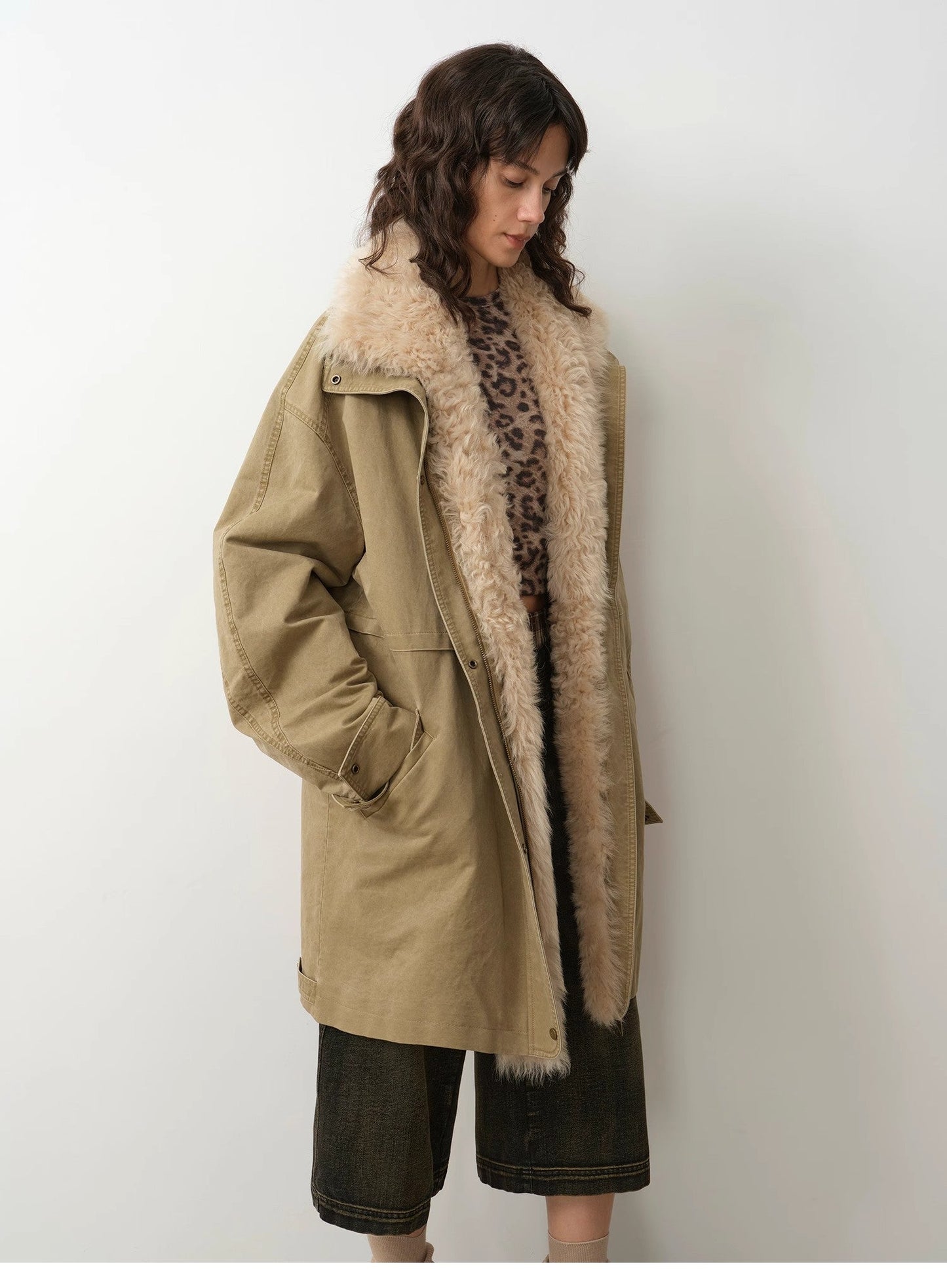 Detachable Goose Down Parka