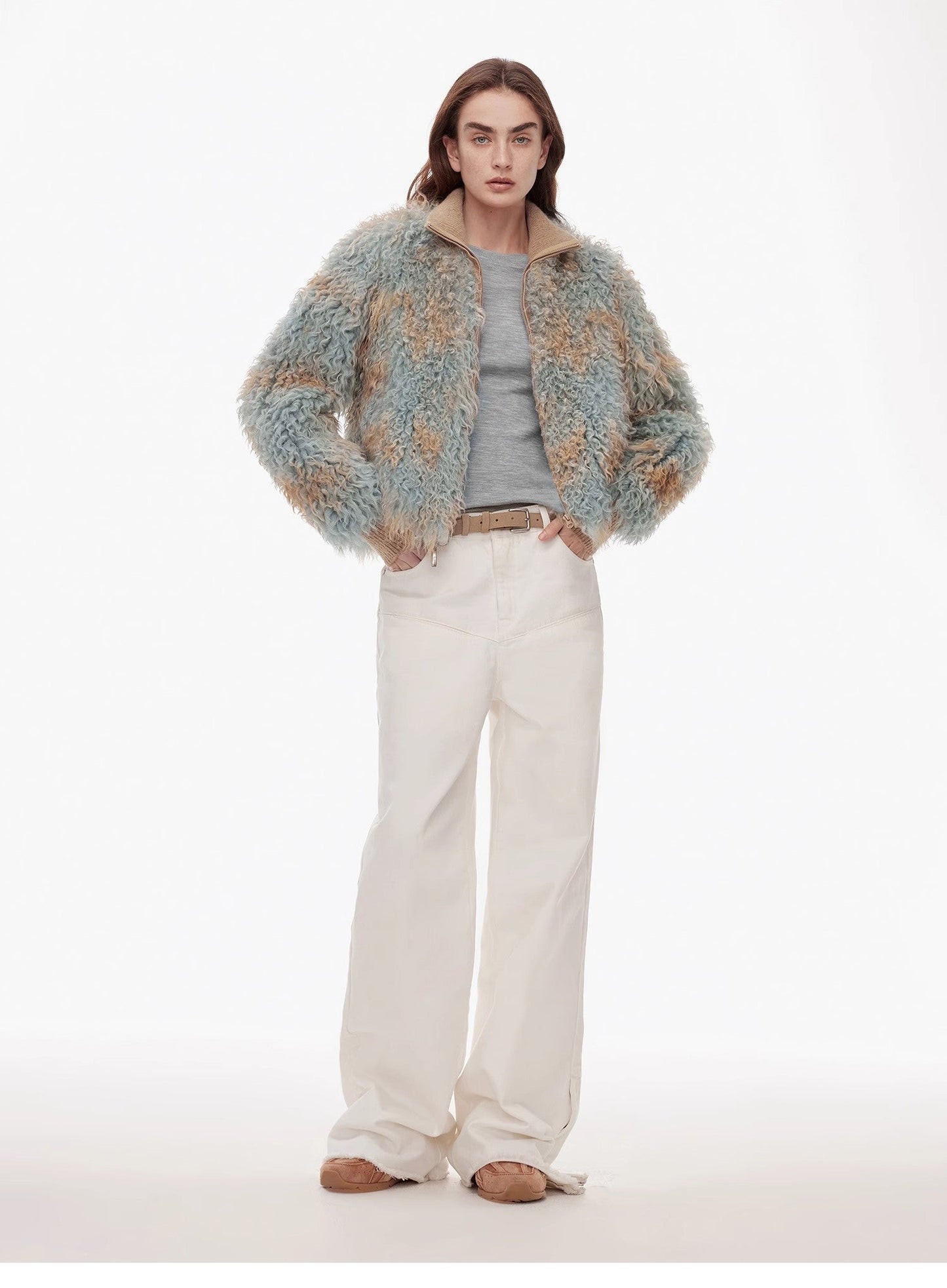Vintage Style Denim Pants