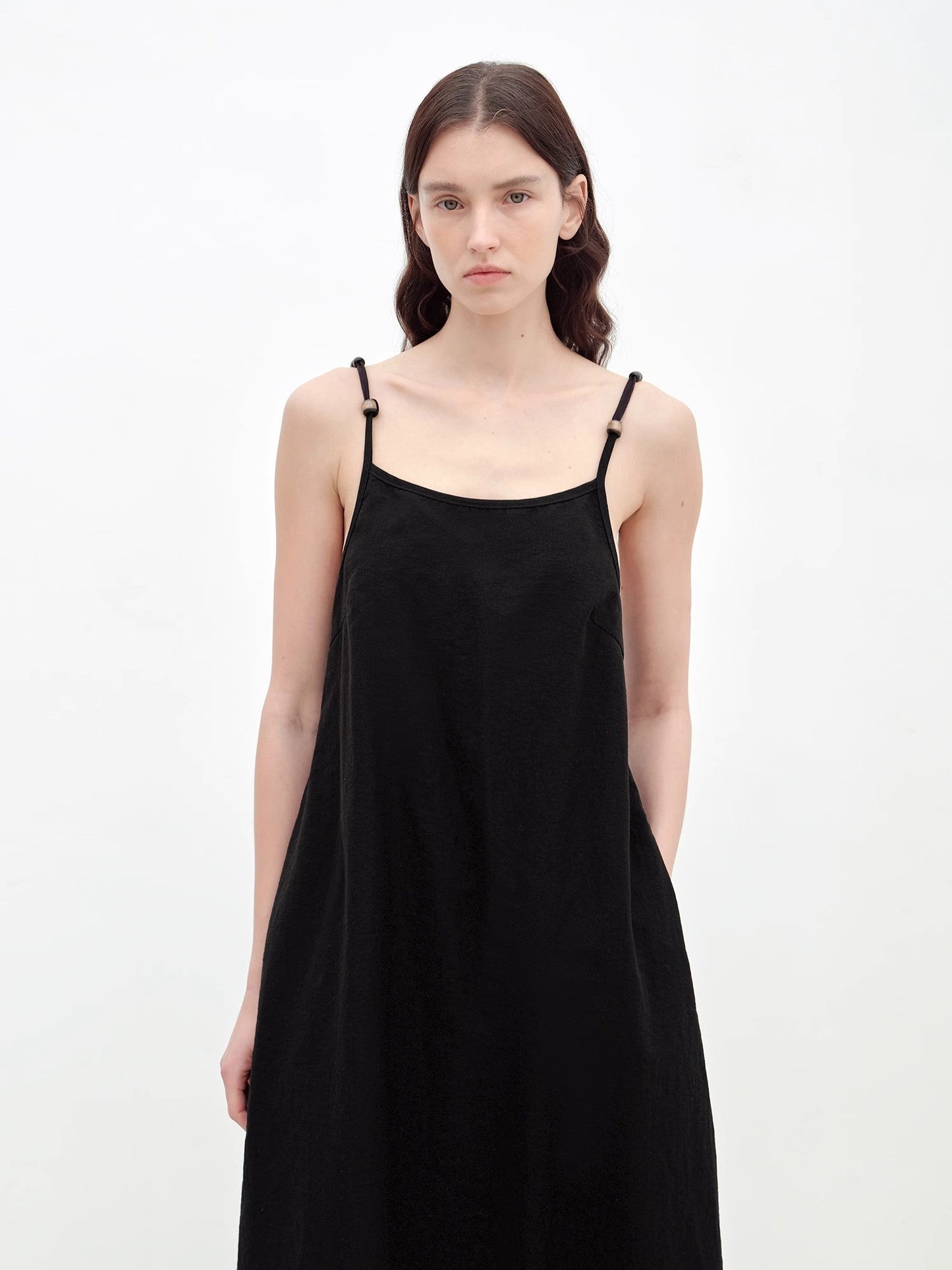Island Walk Cotton Beaded Sling Dress