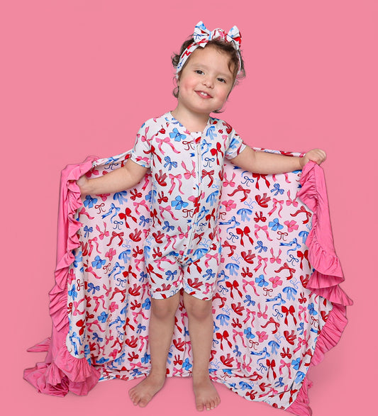 RED, WHITE AND BOWS DREAM SHORTIE