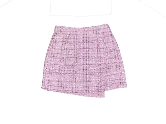 AA Lavender Tweed Ruffle Skort