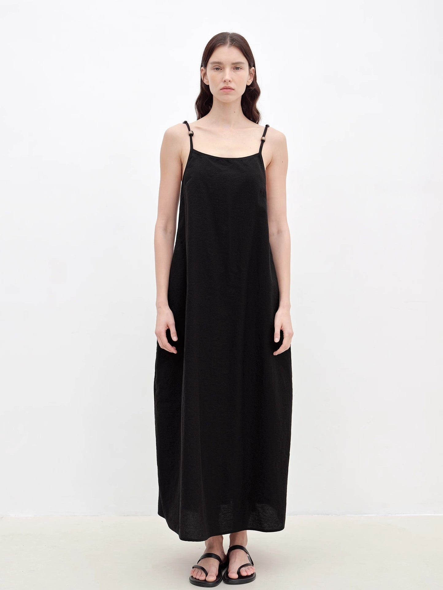 Island Walk Cotton Beaded Sling Dress