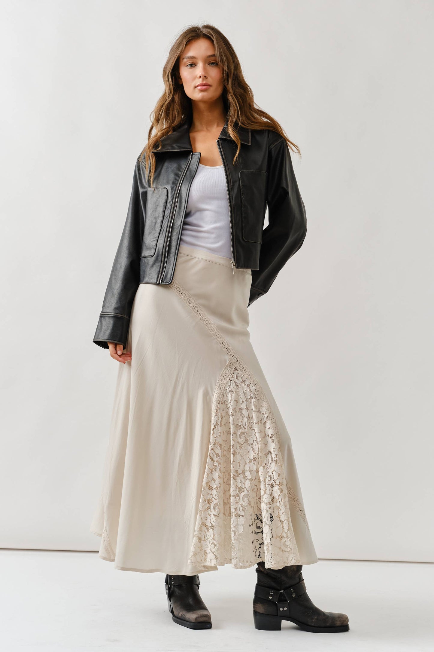 Brown Vintage Washed Leather Jacket