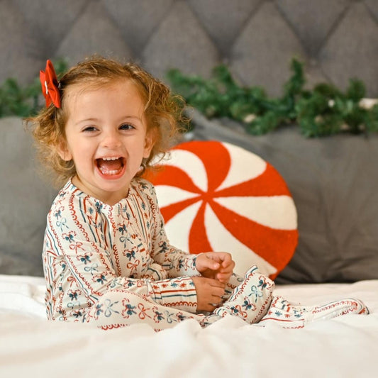 Candy Cane Lane Bamboo Zippy Pajamas