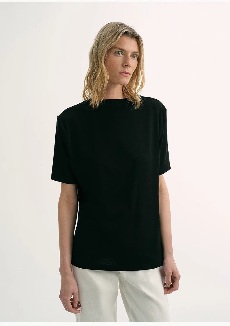 "Soft Cloud" 15.5mm Cashmere Loose Tee