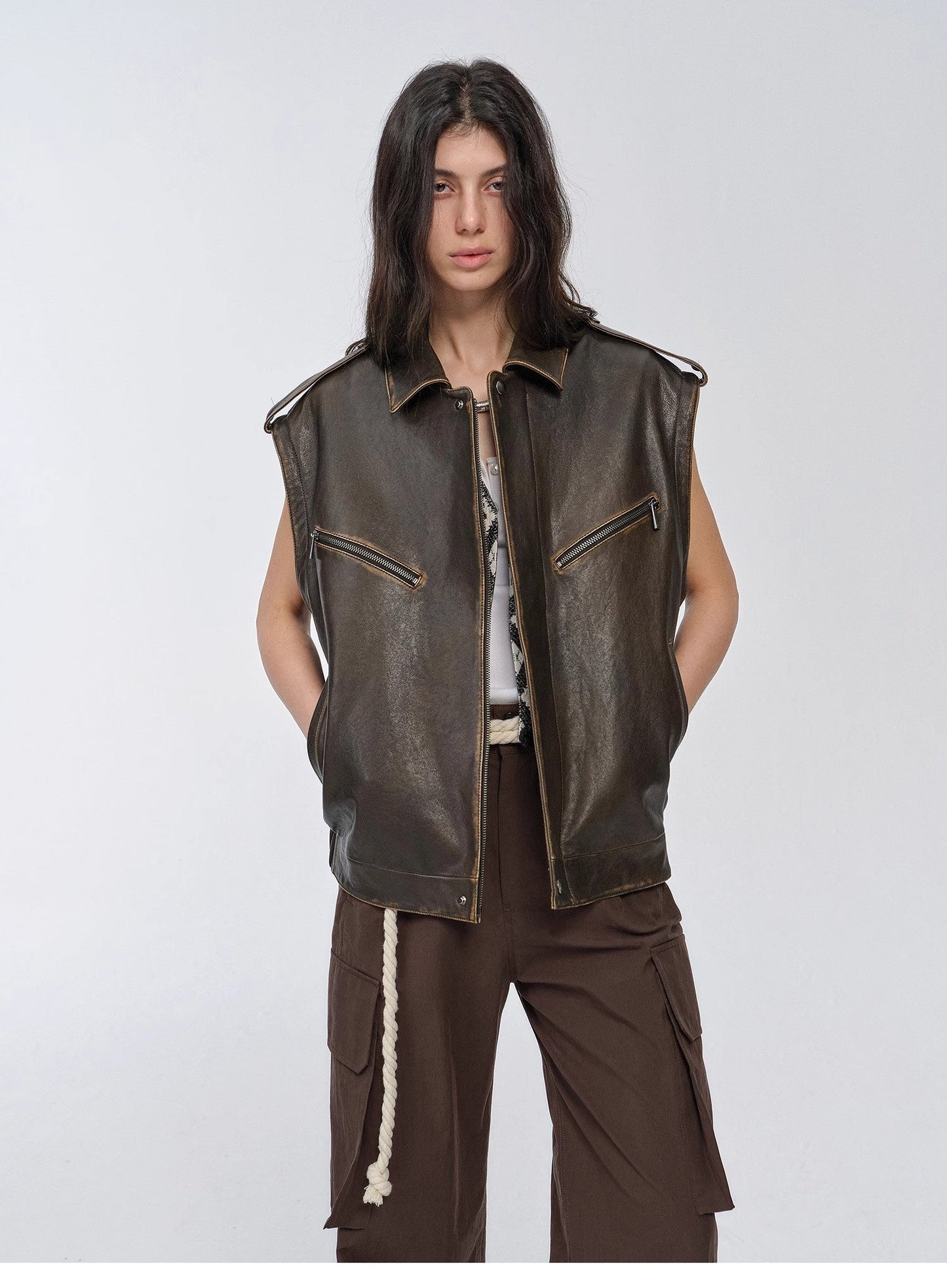 Two-Way Genuine Leather Jacket