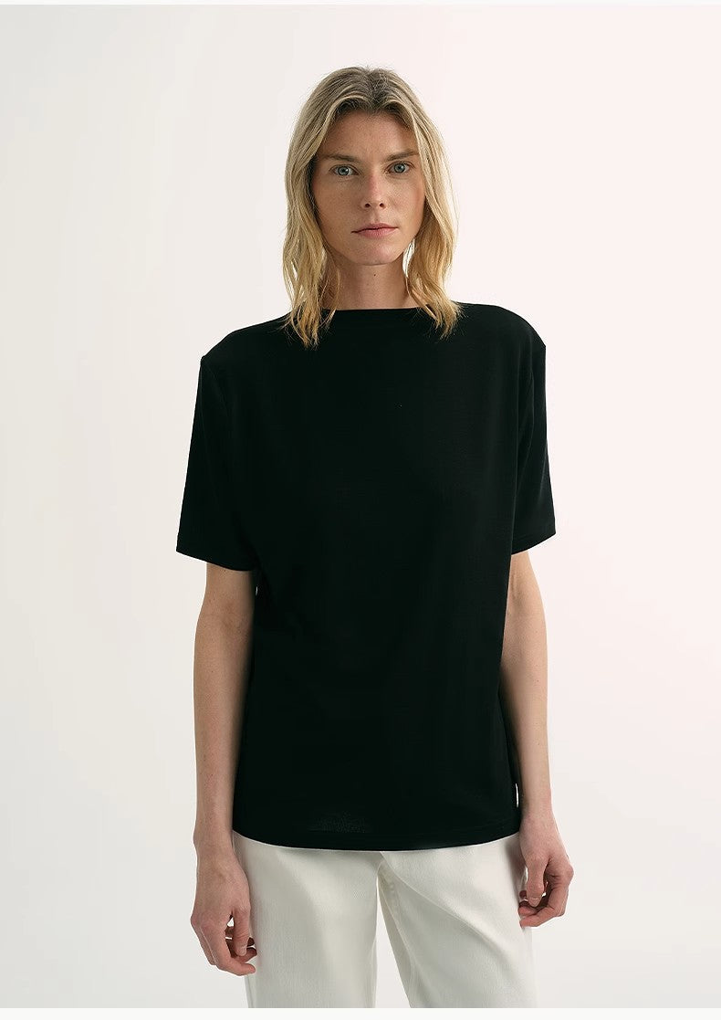"Soft Cloud" 15.5mm Cashmere Loose Tee