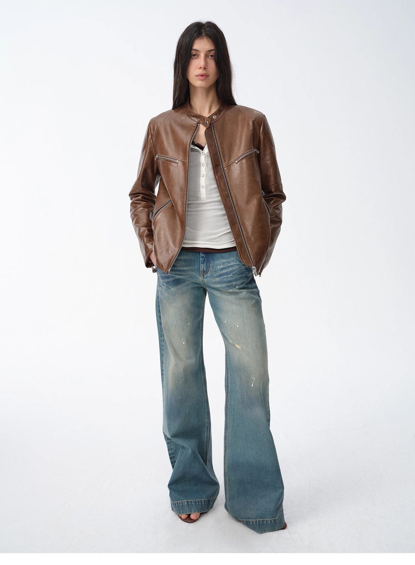 Manhattan Motorcycle Leather Jacket