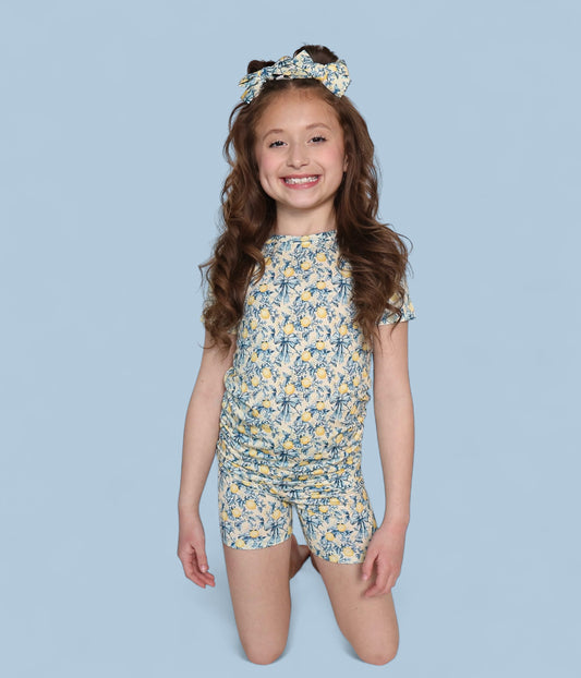 VINTAGE CITRUS TOILE DREAM SHORT SET