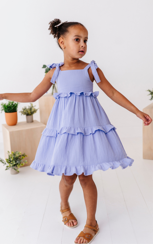 Ocean | Ruffle Strappy Twirl Dress