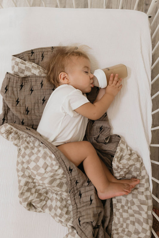 Muslin Quilt | Lightning Bolt & Wavy Checker | PRE-ORDER Arrives Late May