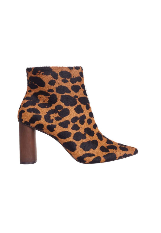 Brown Animal Print Boots