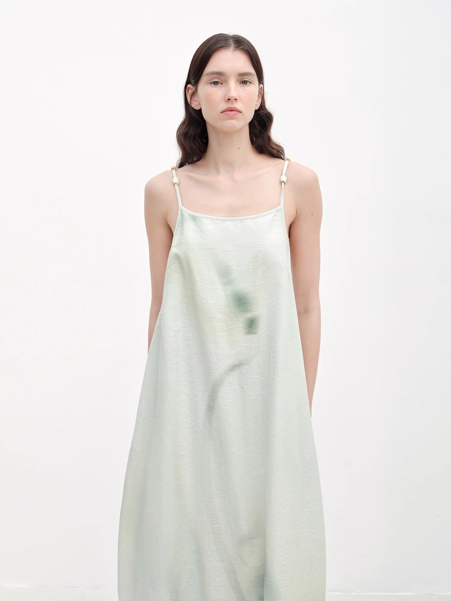 Island Walk Cotton Beaded Sling Dress