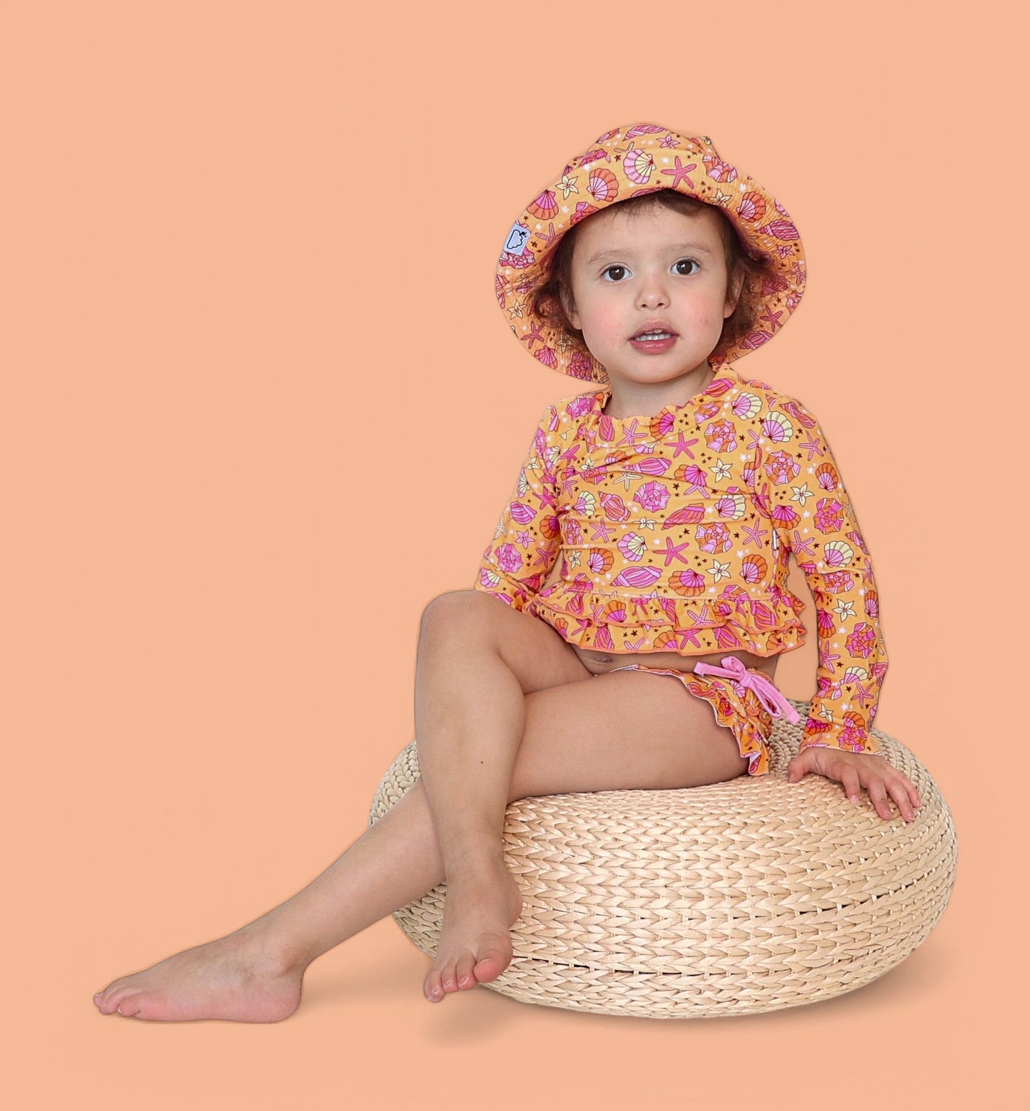 SHELLO SUMMER DREAM SMOCKED TANKINI TWO PIECE SWIM SUIT