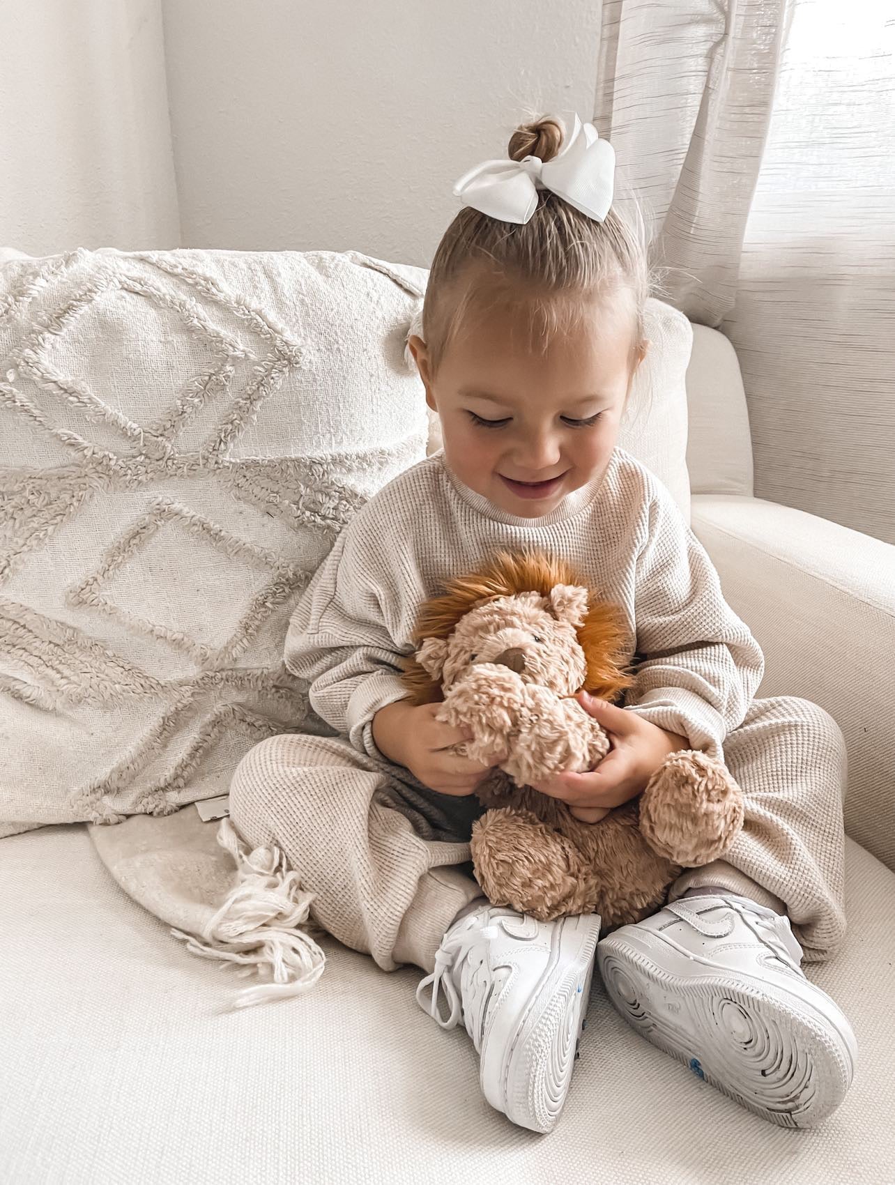 Kids Waffle Jogger Two Piece Set