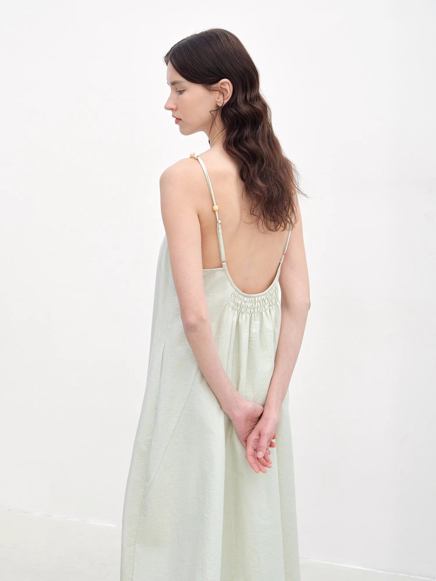 Island Walk Cotton Beaded Sling Dress