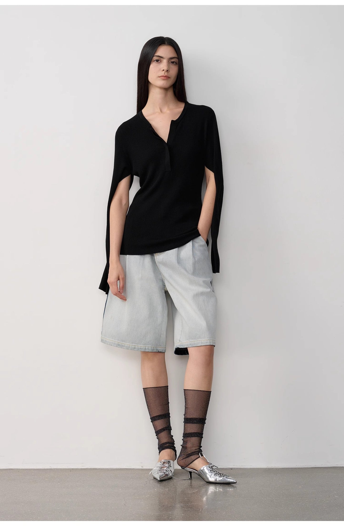 Unruly Sonata Denim Shorts