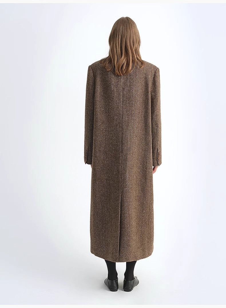 Desert City Italian Wool Herringbone Coat