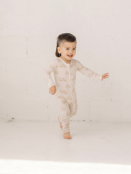 Construction (Ribbed) | Bamboo Zip Pajamas